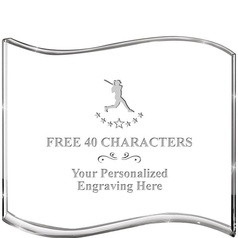 5" HANG TEN WAVE ACRYLIC HZTL