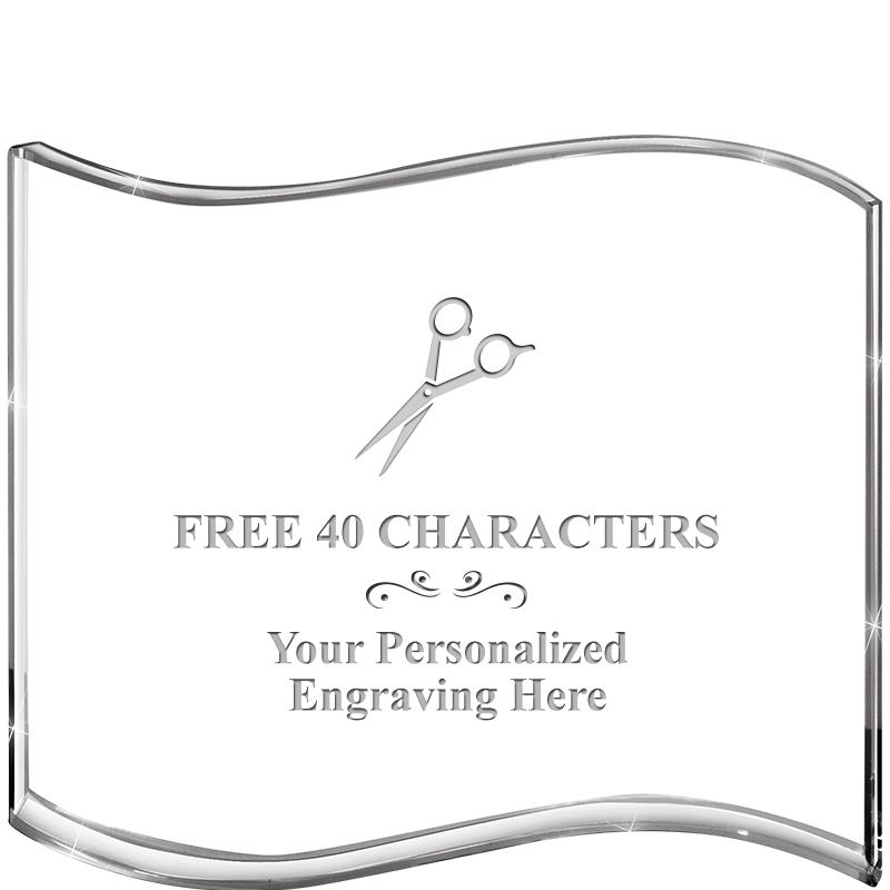 5" HANG TEN WAVE ACRYLIC HZTL