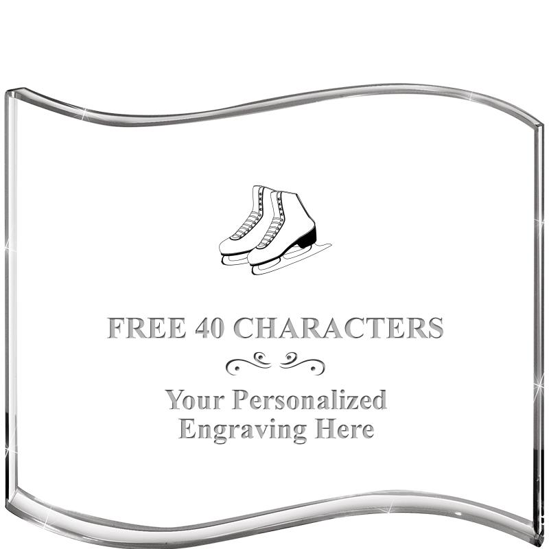 5" HANG TEN WAVE ACRYLIC HZTL