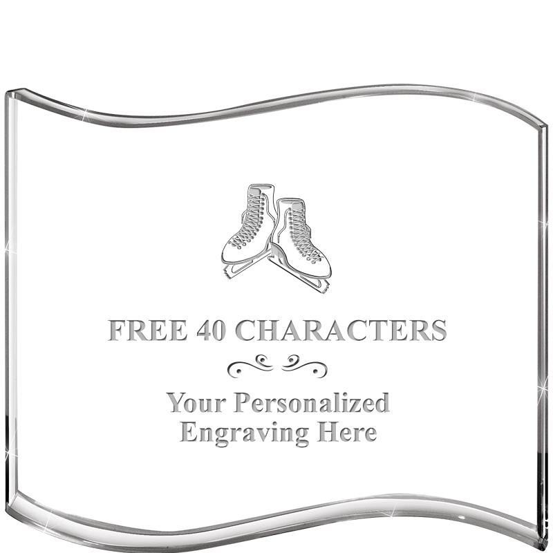 5" HANG TEN WAVE ACRYLIC HZTL