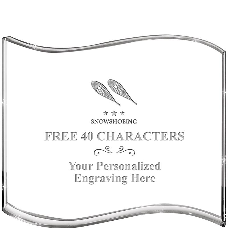 5" HANG TEN WAVE ACRYLIC HZTL