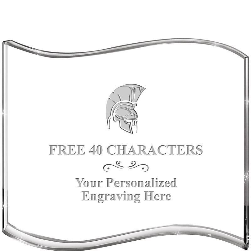 5" HANG TEN WAVE ACRYLIC HZTL