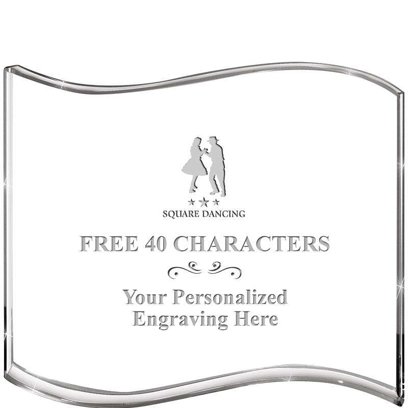 5" HANG TEN WAVE ACRYLIC HZTL