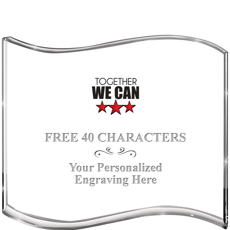 5" HANG TEN WAVE ACRYLIC HZTL