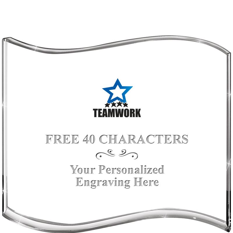 5" HANG TEN WAVE ACRYLIC HZTL