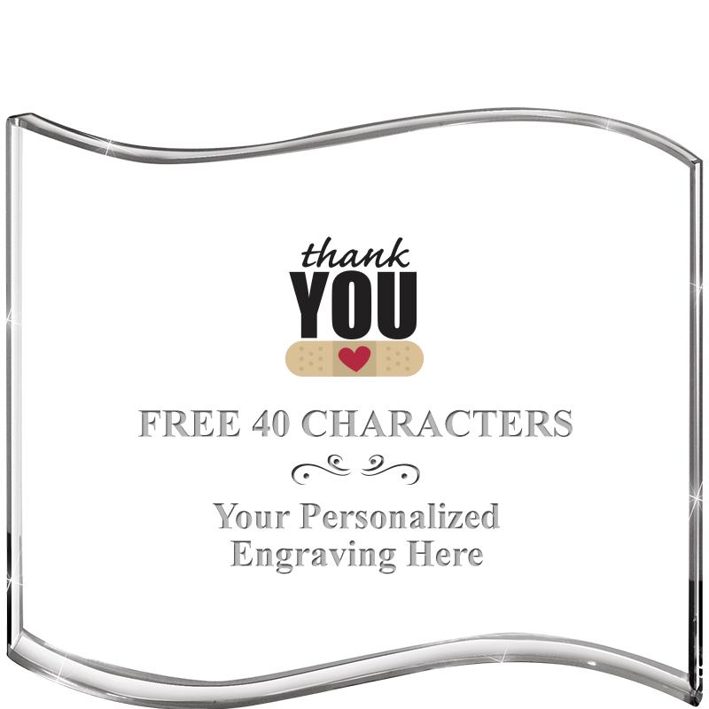 5" HANG TEN WAVE ACRYLIC HZTL