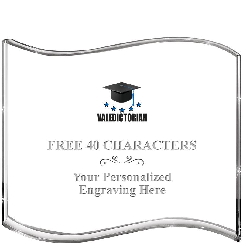 5" HANG TEN WAVE ACRYLIC HZTL