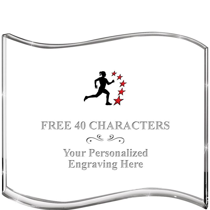 5" HANG TEN WAVE ACRYLIC HZTL