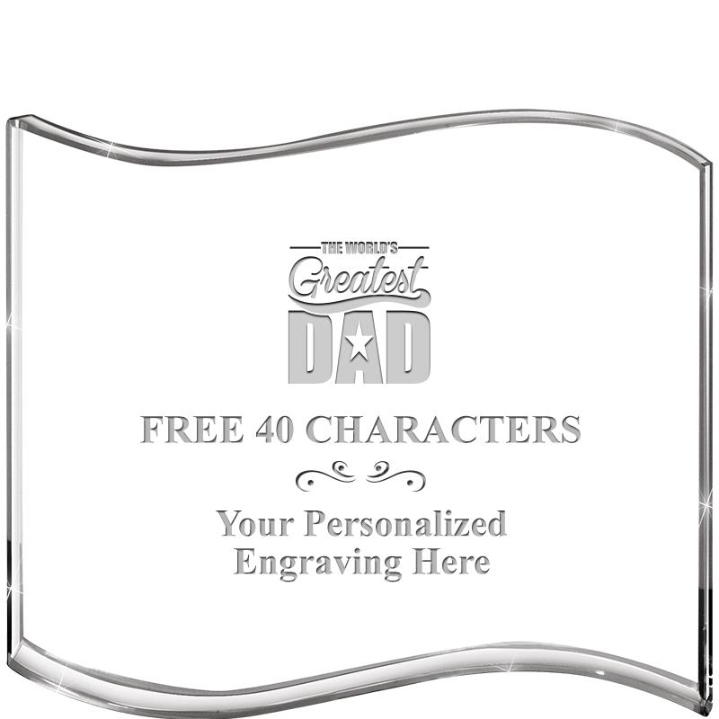 5" HANG TEN WAVE ACRYLIC HZTL