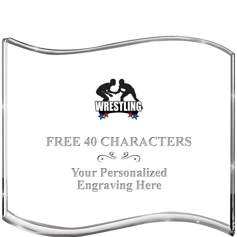 5" HANG TEN WAVE ACRYLIC HZTL