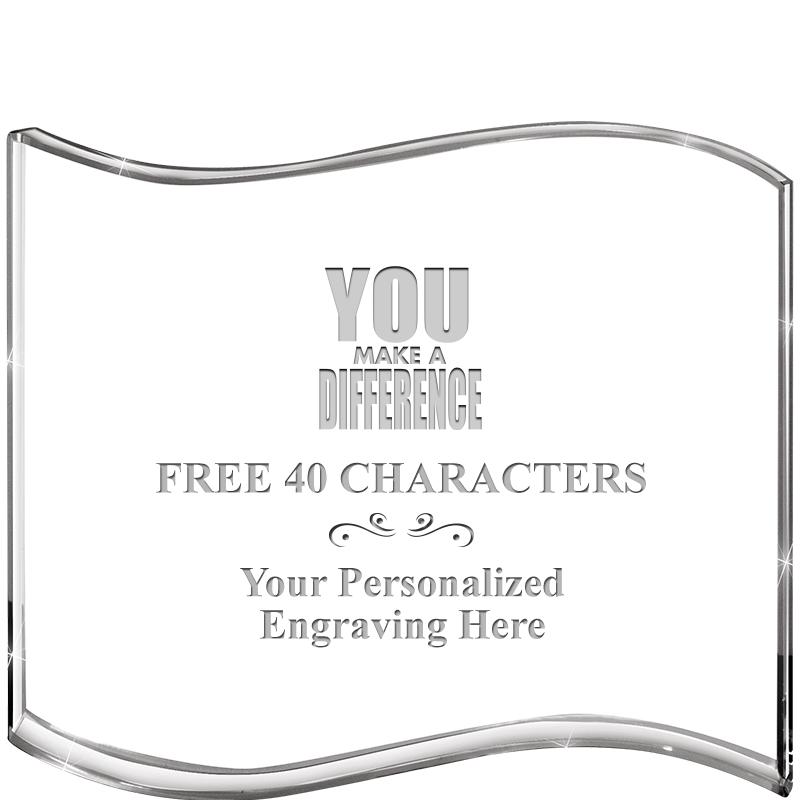 5" HANG TEN WAVE ACRYLIC HZTL