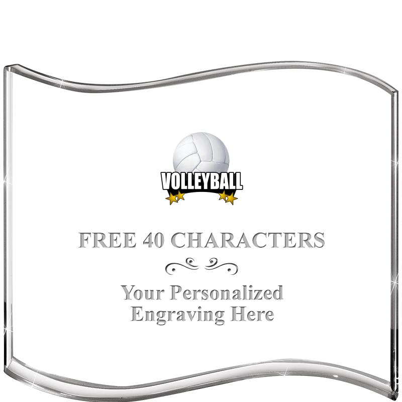 5" HANG TEN WAVE ACRYLIC HZTL