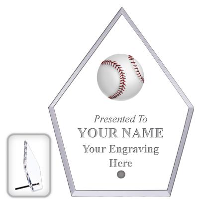 6" ECONOMY DIAMOND CLEAR ACRYL