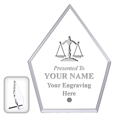 6" ECONOMY DIAMOND CLEAR ACRYL