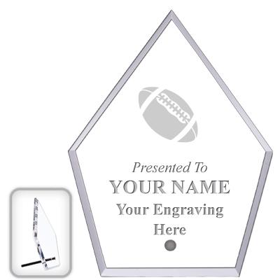 6" ECONOMY DIAMOND CLEAR ACRYL