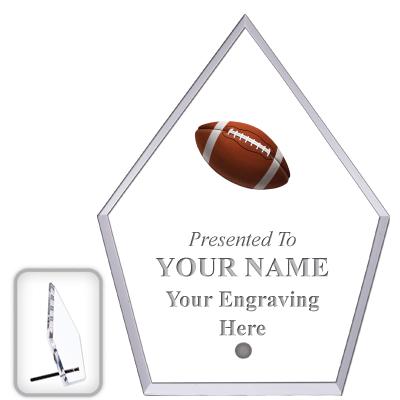 6" ECONOMY DIAMOND CLEAR ACRYL