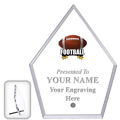 6" ECONOMY DIAMOND CLEAR ACRYL