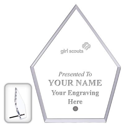 6" ECONOMY DIAMOND CLEAR ACRYL