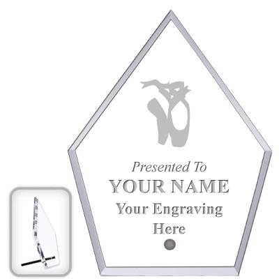 6" ECONOMY DIAMOND CLEAR ACRYL