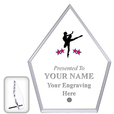 6" ECONOMY DIAMOND CLEAR ACRYL