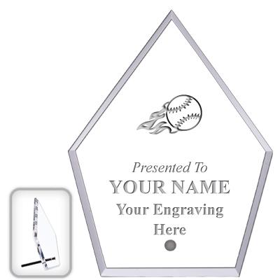 6" ECONOMY DIAMOND CLEAR ACRYL