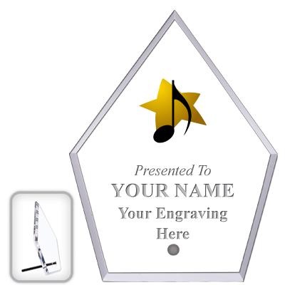 6" ECONOMY DIAMOND CLEAR ACRYL