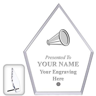 6" ECONOMY DIAMOND CLEAR ACRYL