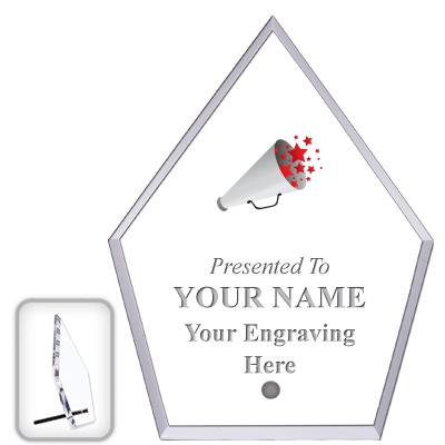 6" ECONOMY DIAMOND CLEAR ACRYL