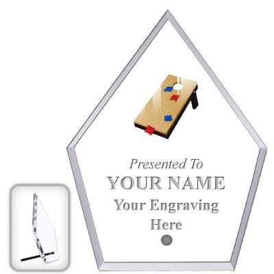 6" ECONOMY DIAMOND CLEAR ACRYL