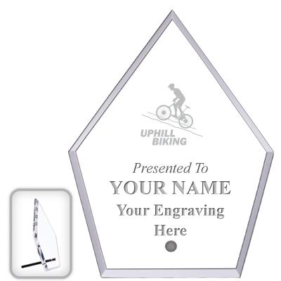 6" ECONOMY DIAMOND CLEAR ACRYL