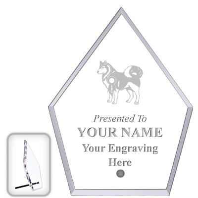 6" ECONOMY DIAMOND CLEAR ACRYL