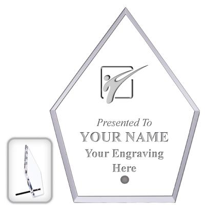 6" ECONOMY DIAMOND CLEAR ACRYL