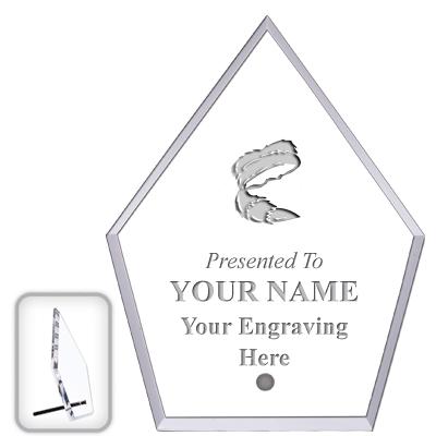 6" ECONOMY DIAMOND CLEAR ACRYL