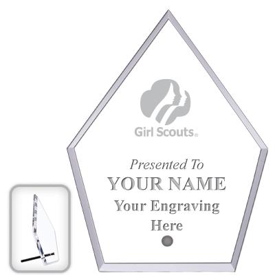 6" ECONOMY DIAMOND CLEAR ACRYL