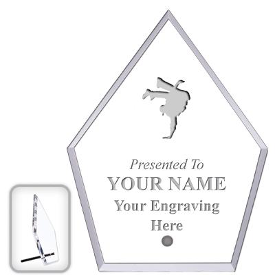 6" ECONOMY DIAMOND CLEAR ACRYL