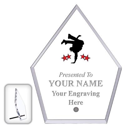 6" ECONOMY DIAMOND CLEAR ACRYL