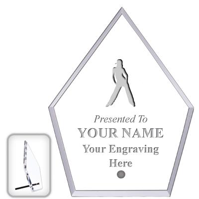 6" ECONOMY DIAMOND CLEAR ACRYL