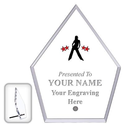 6" ECONOMY DIAMOND CLEAR ACRYL