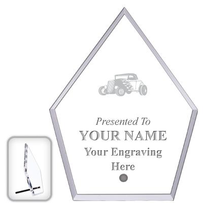 6" ECONOMY DIAMOND CLEAR ACRYL