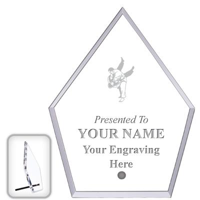 6" ECONOMY DIAMOND CLEAR ACRYL