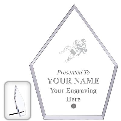 6" ECONOMY DIAMOND CLEAR ACRYL