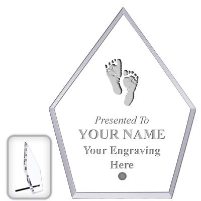 6" ECONOMY DIAMOND CLEAR ACRYL