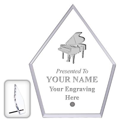 6" ECONOMY DIAMOND CLEAR ACRYL