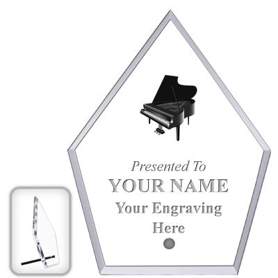 6" ECONOMY DIAMOND CLEAR ACRYL