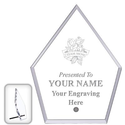 6" ECONOMY DIAMOND CLEAR ACRYL