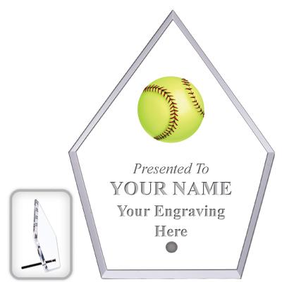 6" ECONOMY DIAMOND CLEAR ACRYL