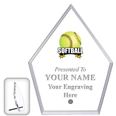 6" ECONOMY DIAMOND CLEAR ACRYL