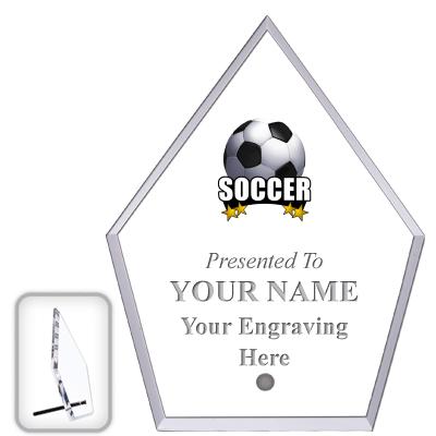 6" ECONOMY DIAMOND CLEAR ACRYL