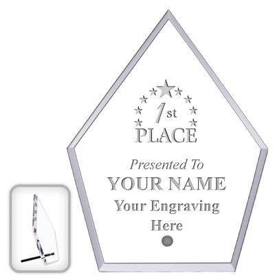 6" ECONOMY DIAMOND CLEAR ACRYL