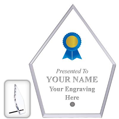 6" ECONOMY DIAMOND CLEAR ACRYL